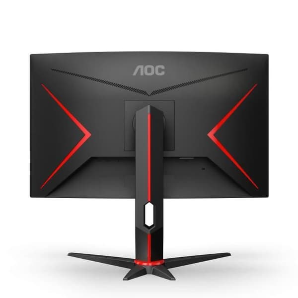 Böjd PC Gamer-skärm - AOC - CQ27G2S/BK - 27" VA QHD 1ms 144Hz HDMI DisplayPort USB HP Pivot Justerbar i höjdled Freesync