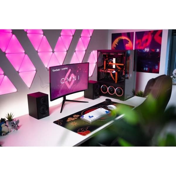 Böjd Gaming PC-skärm - VIEWSONIC VX2718-PC-MHDJ - 27" FHD - VA-panel - 1 ms - 165Hz - Justerbar fot