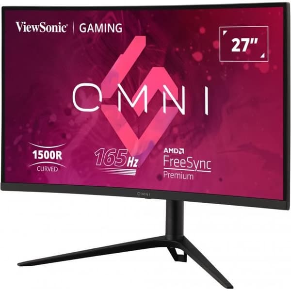 Böjd Gaming PC-skärm - VIEWSONIC VX2718-PC-MHDJ - 27" FHD - VA-panel - 1 ms - 165Hz - Justerbar fot