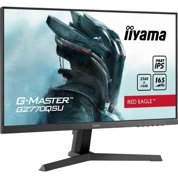 PC Gaming Monitor - IIYAMA - G-Master Red Eagle - G2770QSU-B1 - 27" WQHD - 0,5ms - 165Hz - HDMI / DisplayPort - FreeSync premium