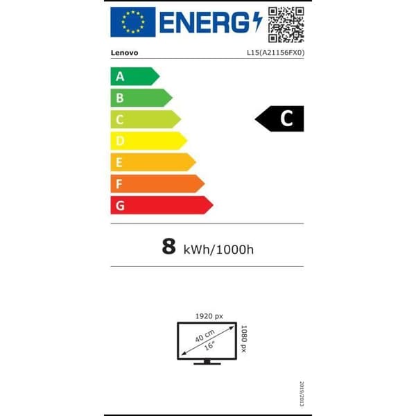 Bärbar Extern Skärm LENOVO L15 | 15.6"" FHD IPS 60Hz - 6ms - 2x USB-C