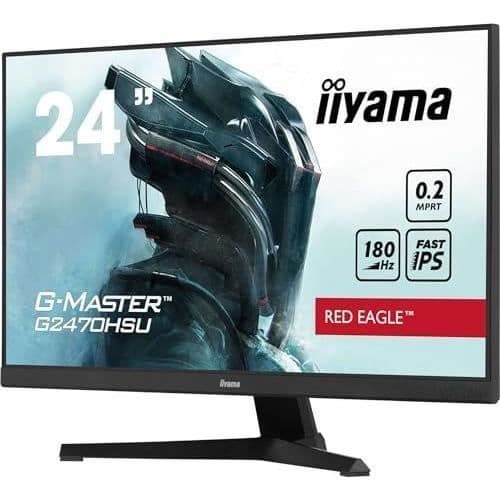 PC-skärm - IIYAMA - G2470HSU-B6 - 24" IPS FHD 1920 x 1080 - 0,2ms - 180Hz - HDMI DP - Svart
