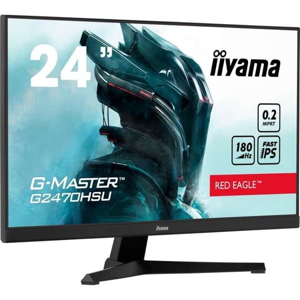 PC-skärm - IIYAMA - G2470HSU-B6 - 24" IPS FHD 1920 x 1080 - 0,2ms - 180Hz - HDMI DP - Svart Svart