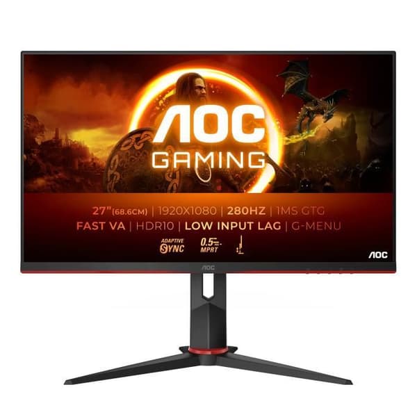 AOC 27G2ZN3/BK spelmonitor - 27p VA WLED FHD - 280Hz - AMD FreeSync