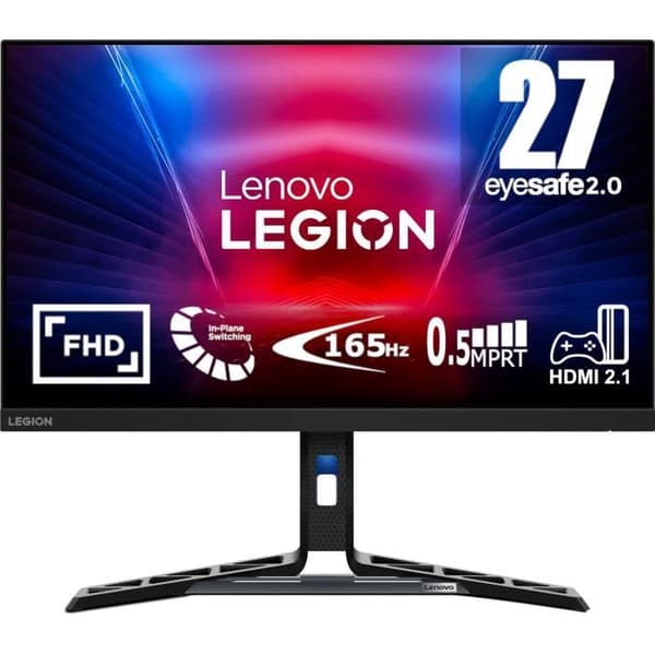 PC Gamer Skärm - LENOVO Legion R27i-30 - 27" IPS FHD 165Hz - 0,5ms - HDMI 2.1 - DP 1.4 - FreeSync Premium - Ergonomisk