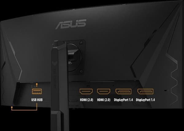ASUS 34' LED - TUF Gaming VG34VQL3A - 3440 x 1440 pixlar - 1 ms (grå till grå) - 21-9 - Böjd VA-panel - HDR10 - 180 Hz - FreeSync