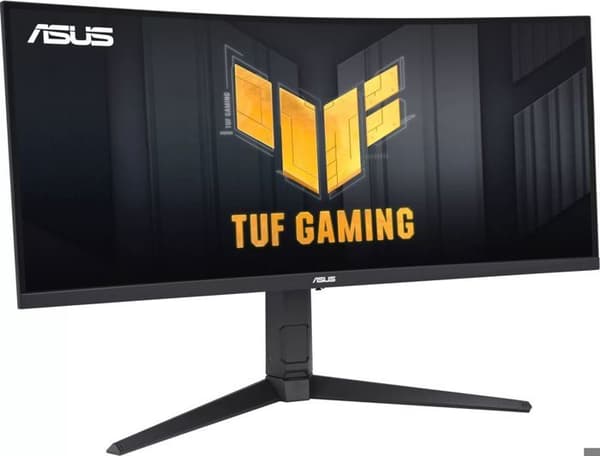 ASUS 34' LED - TUF Gaming VG34VQL3A - 3440 x 1440 pixlar - 1 ms (grå till grå) - 21-9 - Böjd VA-panel - HDR10 - 180 Hz - FreeSync Svart