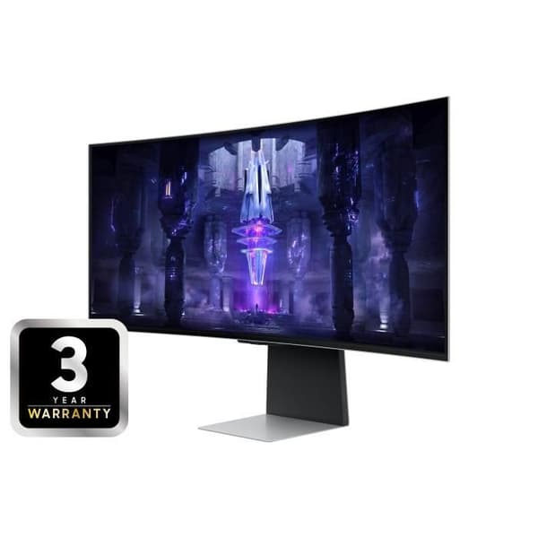Böjd PC Gamer-skärm - SAMSUNG - ODYSSEY - G8 G85SB - 34'' UWQHD - OLED-panel - 0,1 ms - 175Hz - HDMI 2.1 / mini DP / USB C 3.1