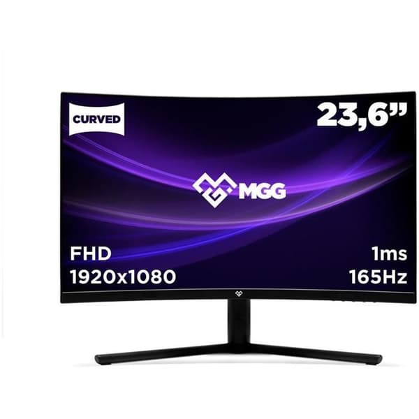 Böjd PC Gamer-skärm - MILLENIUM - MD24 Pro - 24" HD - VA-panel / LED - 1 MS - 165 Hz - DisplayPort/HDMI - FreeSync
