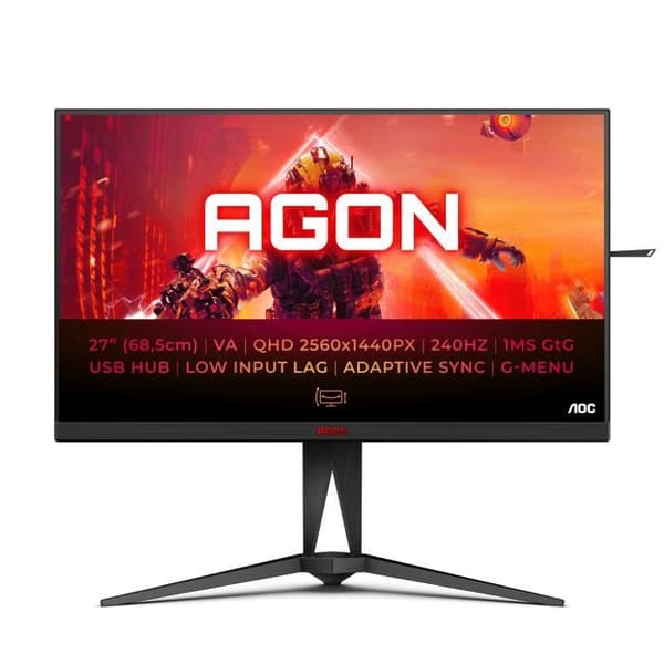 Skärm PC - AOC - AG275QZN/EU - 27 po - IPS/TN/VA - 1920 x 1080 - 1 ms - AMD FreeSync