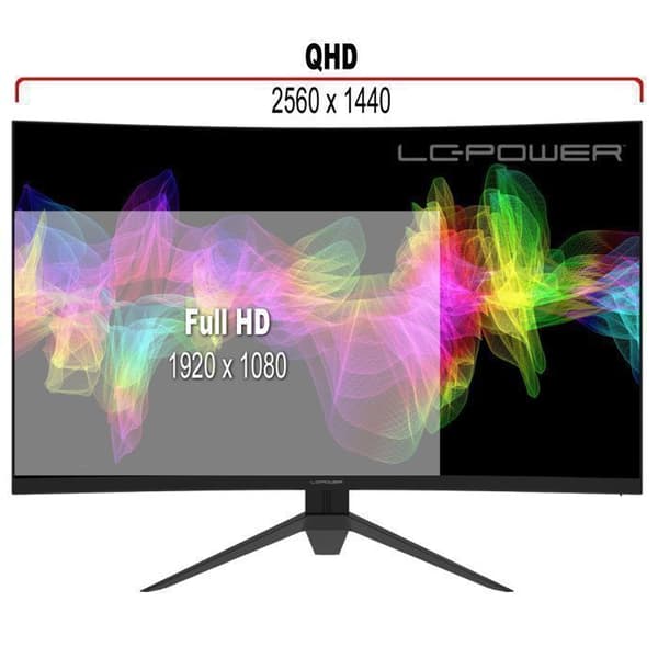 LC-POWER LC-M27-QHD-165-C PC-skärm - 27 tum - 165Hz - HDMI - IPS