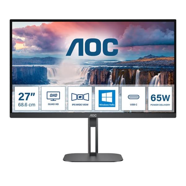 AOC Q27V5N/BK 27" LED-skärm 2560 x 1440 px Quad HD