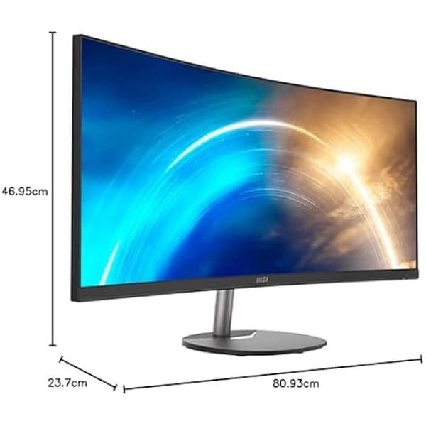Böjd skärm - MSI - MP341CQDE - 3440 x 1440 - 100Hz - 27 tum - Svart