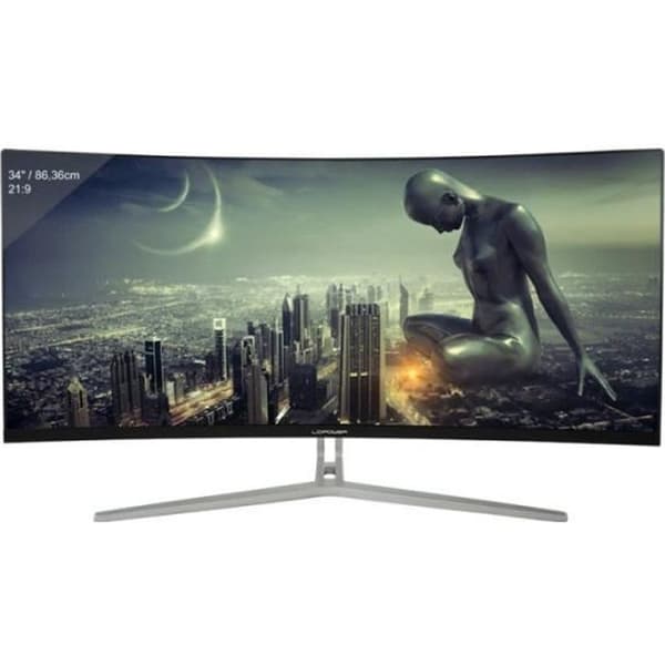 Skärm - LC Power - M34 - 34 tum - 3440x1440 - 4ms - VA - AMD FreeSync - Svart