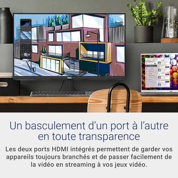 Dell S2721NX 27 Full HD 1920x1080 Datorskärm, 75Hz, IPS, 4ms, AMD FreeSync, Ultra-tunna kanter, 2x HDMI, 3 års garanti, Svart
