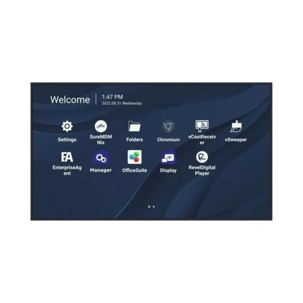 ViewSonic 55'' LFD 4K LED UHD 16:9 32GB 500nit 6,5ms 5000:1 178/178 VESA 400x200 2xHDMI, 2xUSB, 1xUSB Type-C,RJ45, RS232, HPs