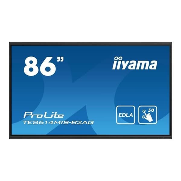 LCD-skärm 86" - iiyama - ProLite TE8614MIS-B2AG - 4K - Touch - Inbyggda mikrofoner