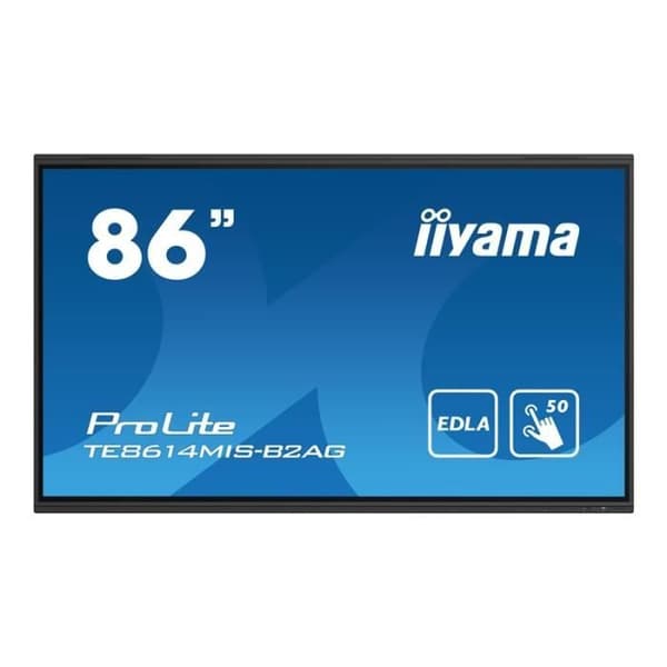 LCD-skärm 86" - iiyama - ProLite TE8614MIS-B2AG - 4K - Touch - Inbyggda mikrofoner