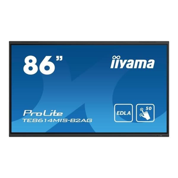 LCD-skärm 86" - iiyama - ProLite TE8614MIS-B2AG - 4K - Touch - Inbyggda mikrofoner