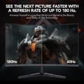 Miniatyrbild 3 av 4: KOORUI 27'' Spel-PC Skärm Incurvé 1500R, VA Panel PC Monitor, QHD 2560X1440 Upplösning, 180HZ, 1MS, DCI-P3 85%, Ultra-Tunn Kant,