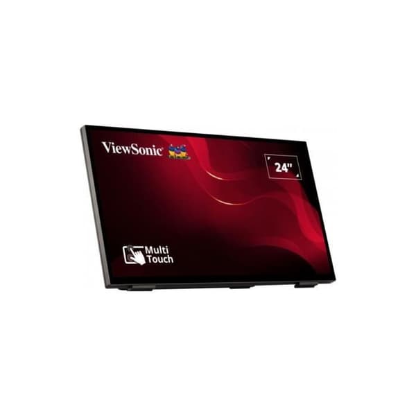 23,8'' ViewSonic TD2465 Svart 16:9 FHD Kapacitiv pekskärm 10p VGA, HDMI, DisplayPort, USB och högtalare