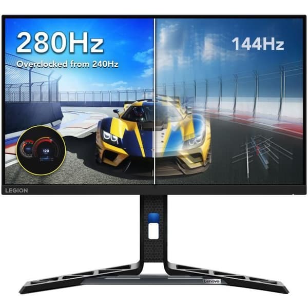 Lenovo R25f-30 24.5'' FHD-skärm, VA, 380 nits, 0.5ms, 240Hz, lutning, svängning, pivot, höjdjusterbar stativ, 2x HDMI 2.1, 1x DP 1.4, B