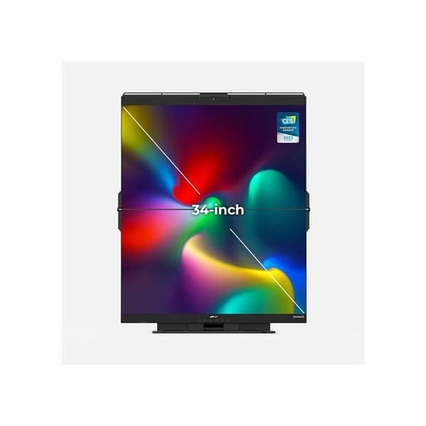 Skärm PC Mobil Pixlar Skärm PC Mobil Pixlar Geminos två överlagda skärmar på 24" 1080p FHD Svart
