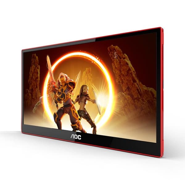 AOC 16G3 datorskärm 39,6 cm (15,6") 1920 x 1080 pixlar Svart, Röd
