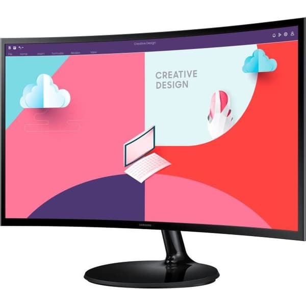 PC-skärm - SAMSUNG - LS24C360EAUXEN - 24" FHD 1920x1080 - Böjd 1800R - VA-panel - 4 ms - 75 Hz - HDMI - FreeSync