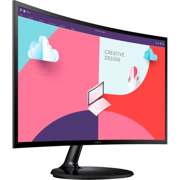 PC-skärm - SAMSUNG - LS24C360EAUXEN - 24" FHD 1920x1080 - Böjd 1800R - VA-panel - 4 ms - 75 Hz - HDMI - FreeSync