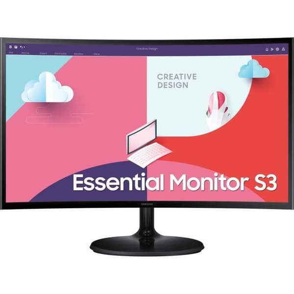 PC-skärm - SAMSUNG - LS24C360EAUXEN - 24" FHD 1920x1080 - Böjd 1800R - VA-panel - 4 ms - 75 Hz - HDMI - FreeSync Svart
