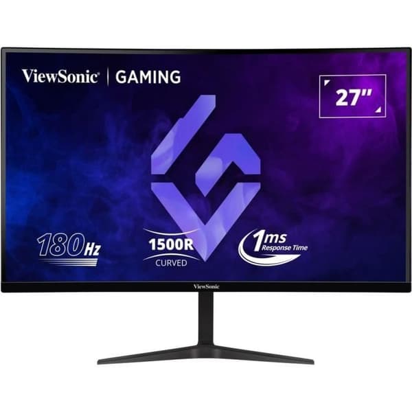 Kaareva PC-pelinäyttö - VIEWSONIC - 27 - VX2718-2KPC-MHD - QHD - VA-paneeli - 1 ms - 180Hz - 2 x HDMI / DisplayPort -