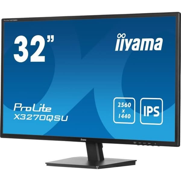 PC-näyttö - IIYAMA - X3270QSU-B1 - 31.5 QHD - IPS - 100Hz - 3ms - HDMI/DP/USB-keskitin - Kaiuttimet - VESA 100x100 - Musta