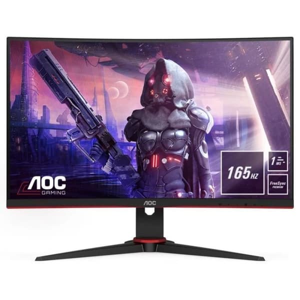 AOC-pelinäyttö - kaareva VA 165 Hz 1 ms