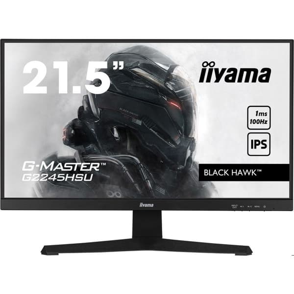 PC-näyttö - IIYAMA - G2245HSU-B2 - 22.5 FHD - IPS - 100Hz - 1 ms - HDMI/DP/USB-keskitin - Musta musta
