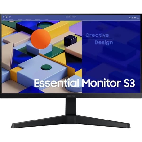 PC-näyttö - SAMSUNG - S22C310EAU - 22 FHD - IPS-paneeli - 5 ms - 75 Hz - HDMI / VGA musta