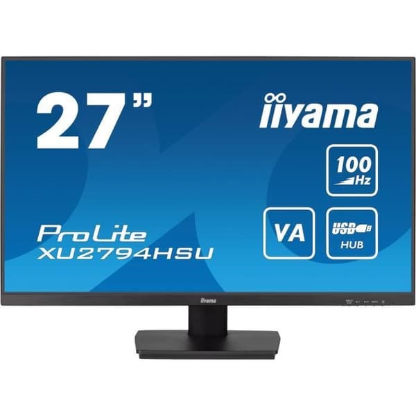 PC-skärm - IIYAMA - XU2794HSU-B6 - 27 VA FHD 1920 x 1080 - 1 ms - 100 Hz - HDMI DP - Höjdjusterbart stativ Svart