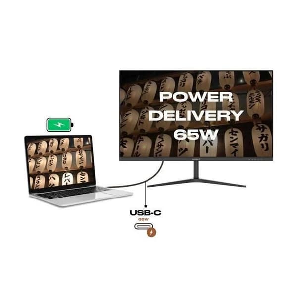 PC-skærm - JAPANNEXT - 27 WQHD - IPS - 60Hz - USB-C 65W