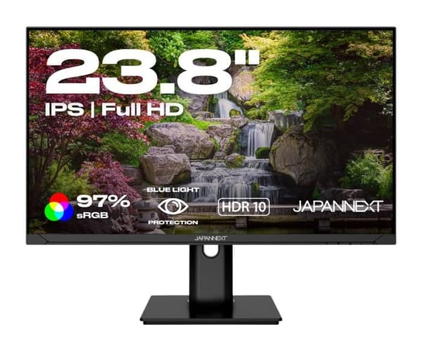 PC-skärm - JAPANNEXT - 23,8 FHD - IPS - 60Hz - Ergonomisk