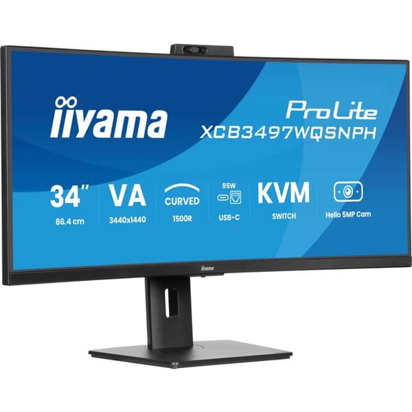 Skärm - IIYAMA - XCB3497WQSNPH-B1 - 34 tum - 3440 x 1440 - 1800R