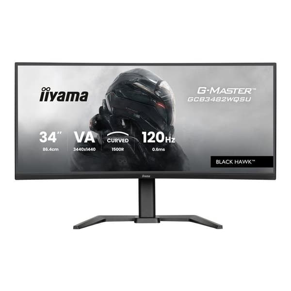 PC-skärm - iiyama - GCB3482WQSU-B1 - 34 tum - UltraWide Quad HD - 21:9 - LED Svart