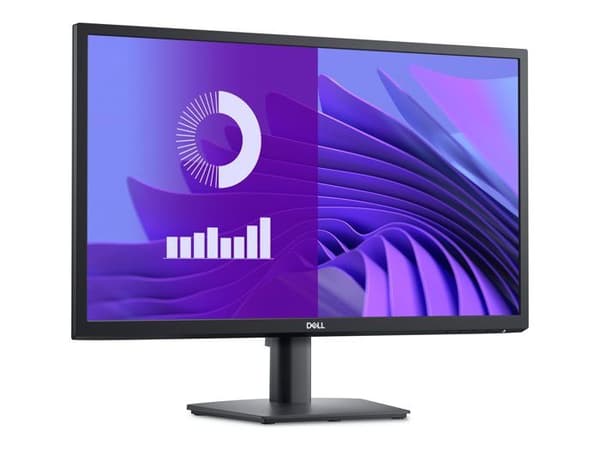 Dell 24-skärm - E2425H - 24 tum - IPS - Svart - 1920 x 1080 - 5 ms - HDMI, DisplayPort, DVI, VGA, USB