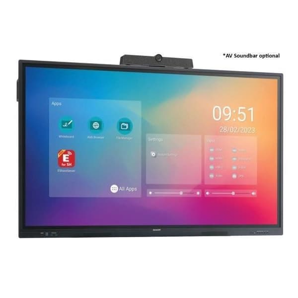 Sharp PN-LC652 Monitor LCD 65" 4K Ultra HD Pekskärm IPS Android 11 16/7