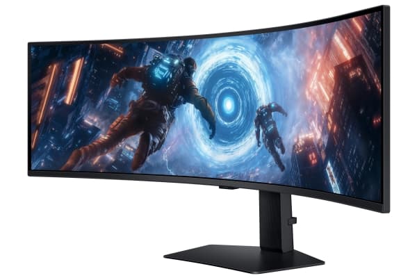 Samsung G91F, 124.5 cm (49"), 5120 x 1440 pixels, Dual QHD, LCD, 1 ms, Black