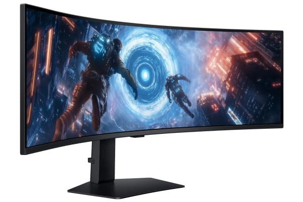 Samsung G91F, 124.5 cm (49"), 5120 x 1440 pixels, Dual QHD, LCD, 1 ms, Black