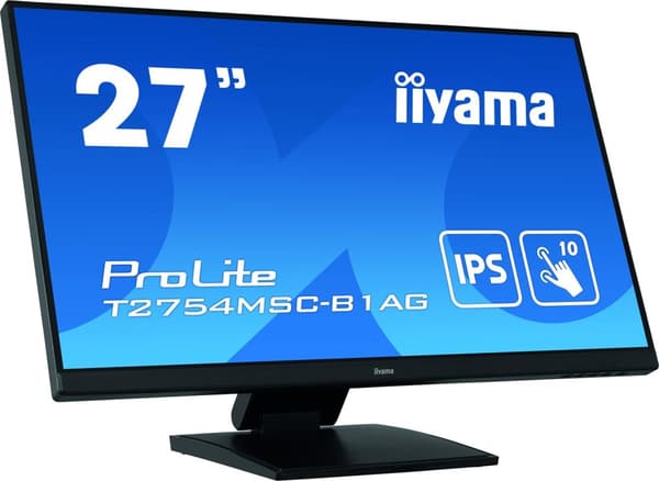 iiyama ProLite T2754MSC-B1AG tietokoneen näyttö 68,6 cm (27") 1920 x 1080 pikseliä Full HD LED Kosketusnäyttö Monen käyttäjän musta