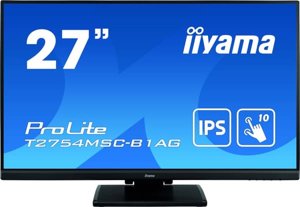 iiyama ProLite T2754MSC-B1AG tietokoneen näyttö 68,6 cm (27") 1920 x 1080 pikseliä Full HD LED Kosketusnäyttö Monen käyttäjän musta