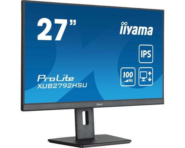 iiyama XUB2792HSU-B6 -näyttö 27 tuumaa FHD IPS BUSI/1920X1080 100HZ 0.4MS 250CD musta