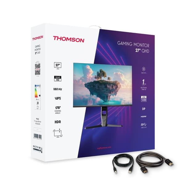 Pelinäyttö 27" QHD, 180 Hz Thomson M27FB5C14