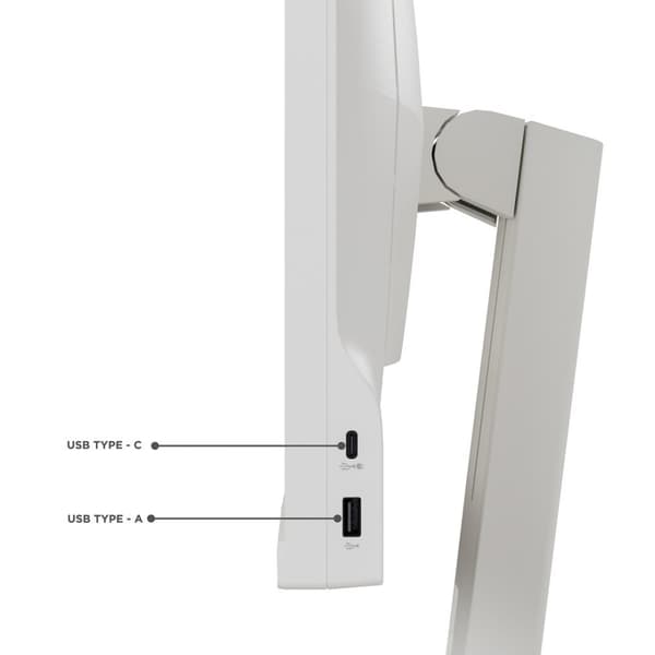 Lenovo C24d-20 LED-skärm 61 cm (24 tum) 1920 x 1200 pixlar Full HD Grå, Vit